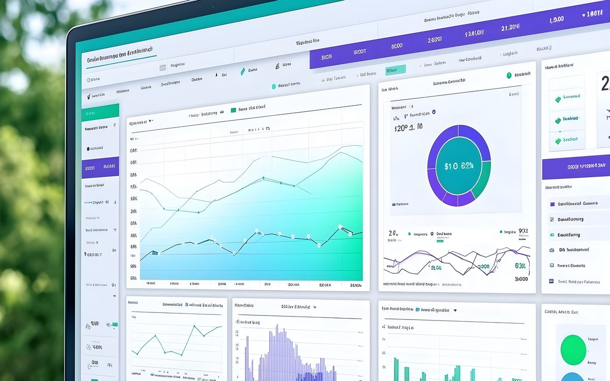 Dashboard s metrikami výkonu webu a grafem Core Web Vitals