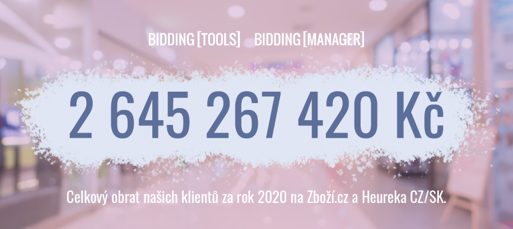 Obrat naši klienti 2020 na Heureka.cz, Heureka.sk, Zboží.cz